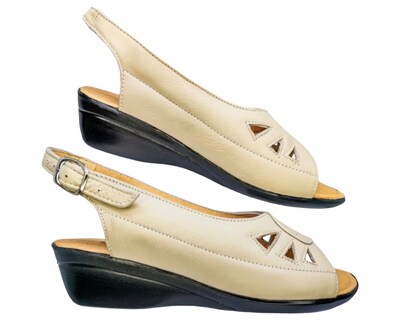 Foto 5 | Foto 5 | Sandalias Enco Footwear de Piel Soft Comfort Beiges para Mujer