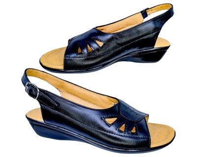 Foto 5 | Foto 5 | Sandalias para Mujer Enco Footwear de Piel Soft Comfort Negras