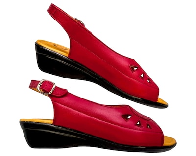 Foto 5 | Foto 5 | Sandalias para Mujer Enco Footwear de Piel Soft Comfort Rojas