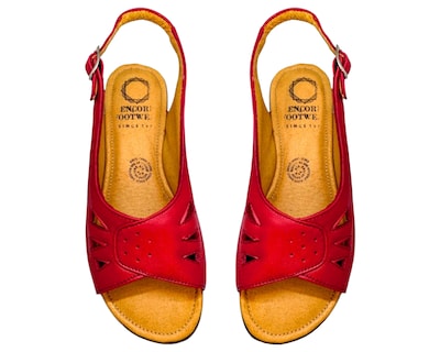 Foto 8 | Foto 8 | Sandalias para Mujer Enco Footwear de Piel Soft Comfort Rojas