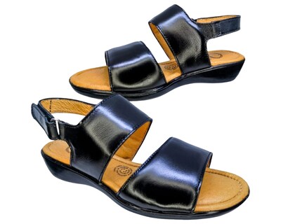 Foto 3 | Foto 3 | Sandalias para Mujer Enco Footwear de Piel Soft Comfort Negras