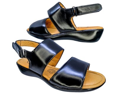 Foto 6 | Foto 6 | Sandalias para Mujer Enco Footwear de Piel Soft Comfort Negras