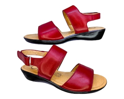 Foto 4 | Foto 4 | Sandalias para Mujer Enco Footwear de Piel Soft Comfort Rojas