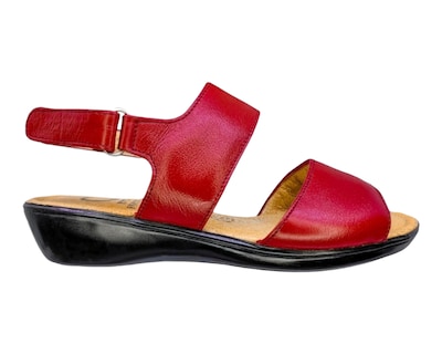 Foto 6 | Foto 6 | Sandalias para Mujer Enco Footwear de Piel Soft Comfort Rojas