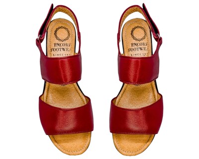 Foto 8 | Foto 8 | Sandalias para Mujer Enco Footwear de Piel Soft Comfort Rojas