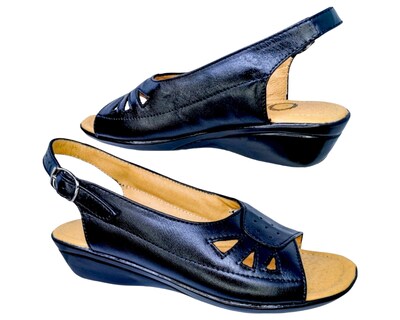 Foto 3 | Foto 3 | Sandalias para Mujer Enco Footwear de Piel Soft Comfort Negras