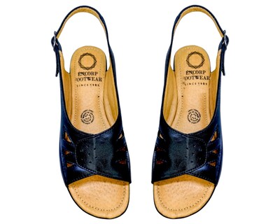 Foto 8 | Foto 8 | Sandalias para Mujer Enco Footwear de Piel Soft Comfort Negras