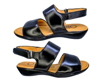 Foto 2 | Foto 2 | Sandalias para Mujer Enco Footwear de Piel Soft Comfort Negras