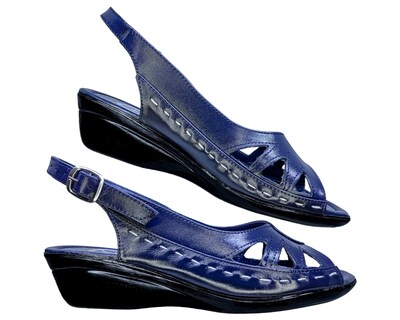 Foto 3 | Foto 3 | Sandalias Enco Footwear de Piel Azules para Mujer
