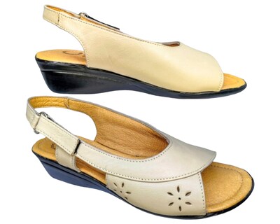 Foto 4 | Foto 4 | Sandalias Enco Footwear de Piel Borrego Soft Comfort Beiges para Mujer