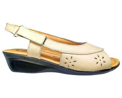 Foto 7 | Foto 7 | Sandalias Enco Footwear de Piel Borrego Soft Comfort Beiges para Mujer