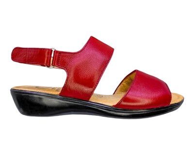 Foto 6 | Foto 6 | Sandalias para Mujer Enco Footwear de Piel Soft Comfort Rojas