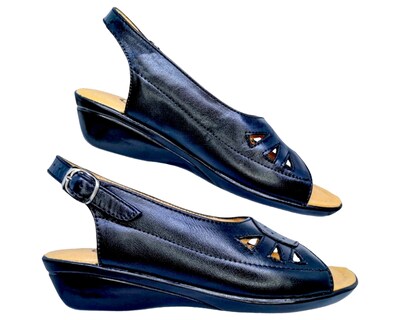 Foto 6 | Foto 6 | Sandalias para Mujer Enco Footwear de Piel Soft Comfort Negras