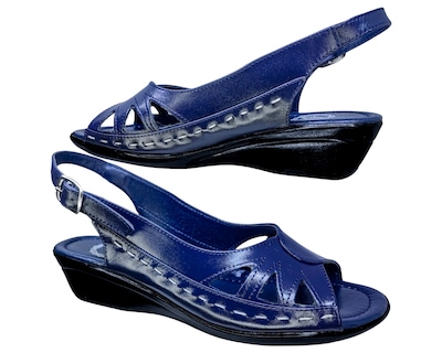 Foto 4 | Foto 4 | Sandalias Enco Footwear de Piel Azules para Mujer