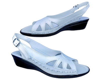 Foto 5 | Foto 5 | Sandalias Enco Footwear de Piel Blancas para Mujer