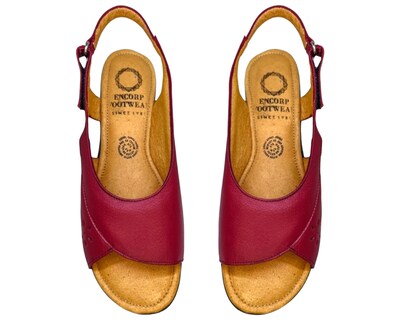 Foto 8 | Foto 8 | Sandalias para Mujer Enco Footwear de Piel Soft Comfort Rojas