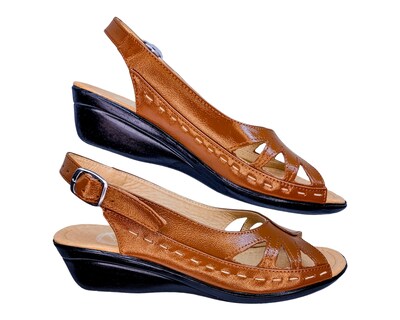 Foto 5 | Foto 5 | Sandalias Enco Footwear de Piel Cafés para Mujer
