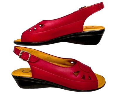 Foto 3 | Foto 3 | Sandalias para Mujer Enco Footwear de Piel Soft Comfort Rojas