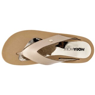 Foto 2 | Foto 2 | Sandalias MoraMora Doradas para Mujer