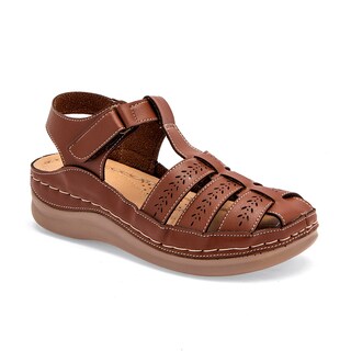 Foto 1 | Foto 1 | Zapato de Horma Cómoda Giselle Café 121601-e para Mujer