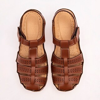 Foto 3 | Foto 3 | Zapato de Horma Cómoda Giselle Café 121601-e para Mujer