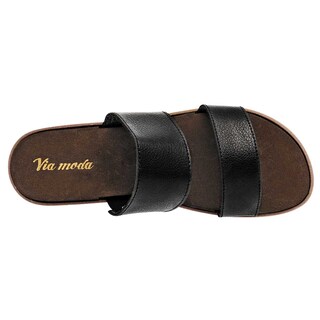 Foto 2 | Foto 2 | Sandalias Via Moda 102008-1 Negras para Mujer