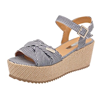 Foto 1 | Foto 1 | Sandalia Moramora Azul Marino con Blanco 94820-1 para Mujer