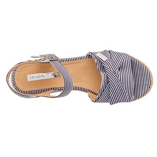 Foto 2 | Foto 2 | Sandalia Moramora Azul Marino con Blanco 94820-1 para Mujer