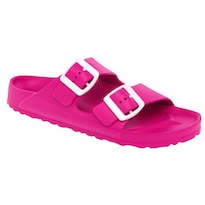 Elega Sandalia Para Mujer Fucsia Blanco, Código 75912-1