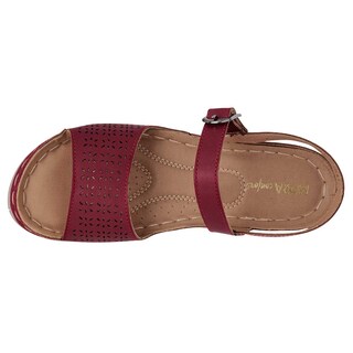 Foto 2 | Foto 2 | Sandalia para Mujer Mora Confort color Vino 112216-1