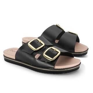 Foto 5 | Foto 5 | Sandalias Beira Rio Romina Buckle Negras para Mujer