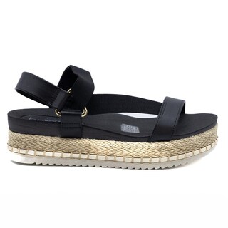 Foto 1 | Foto 1 | Sandalias con Plataforma Plana Beira Rio Negras para Mujer