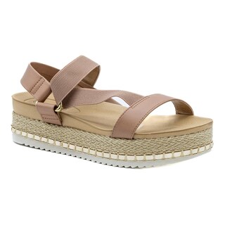 Foto 2 | Foto 2 | Sandalia Plataforma Plana Beira Rio Beige para Mujer