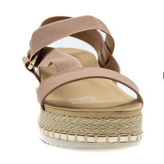 Foto 3 | Foto 3 | Sandalia Plataforma Plana Beira Rio Beige para Mujer