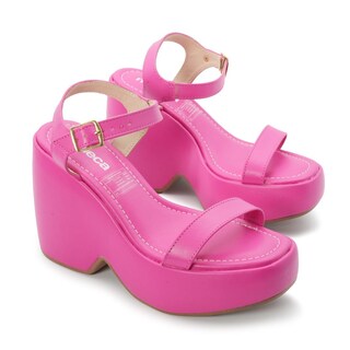 Foto 5 | Foto 5 | Sandalias con Plataforma Moleca Lu Rosas para Mujer