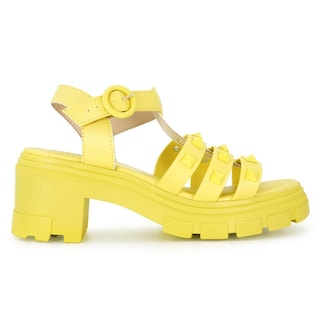 Foto 1 | Foto 1 | Sandalia Plataforma Moleca Phoebe Estoperoles Amarillo Para Mujer