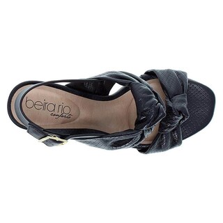 Foto 3 | Foto 3 | Sandalia Tacón Alto Beira Rio Rosita Snake Negro para Mujer