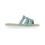 Sandalia Flat Moleca Dacil Tri Turquesa para Mujer