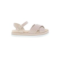 Sandalias Flat Beira Rio Rita Cruce Beige para Mujer