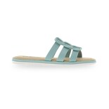 Sandalia Flat Moleca Dacil Tri Turquesa para Mujer