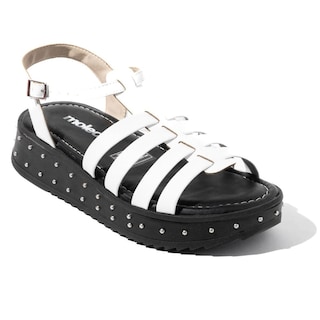Foto 2 | Foto 2 | Sandalia Plataforma Plana para Mujer Moleca 5456.205.9569 Blanca
