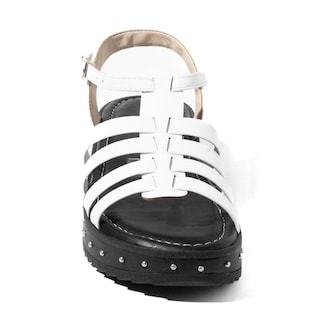 Foto 3 | Foto 3 | Sandalia Plataforma Plana para Mujer Moleca 5456.205.9569 Blanca