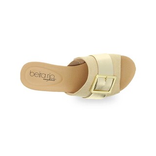 Foto 3 | Foto 3 | Sandalia Plataforma Plana Beira Rio Reika Lin Dorado para Mujer