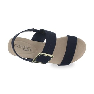 Foto 3 | Foto 3 | Sandalia de Plataforma Plana Beira Rio Rahab Broch Negra para Mujer