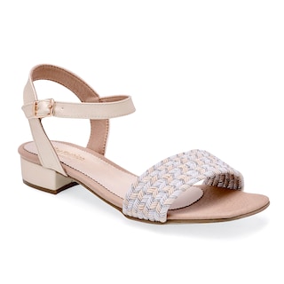 Foto 1 | Foto 1 | Sandalia para Mujer Niñas Fashion Beige 126119-e
