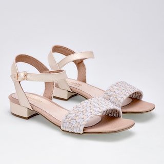Foto 2 | Foto 2 | Sandalia para Mujer Niñas Fashion Beige 126119-e