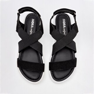 Foto 3 | Foto 3 | Sandalias Mora Confort Negras para Mujer