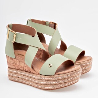 Foto 2 | Foto 2 | Sandalias para Mujer Moramora Verdes de Plataforma