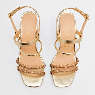 Foto 3 | Foto 3 | Sandalias de Fiesta Dayana Foncy Doradas 126252-e para Mujer