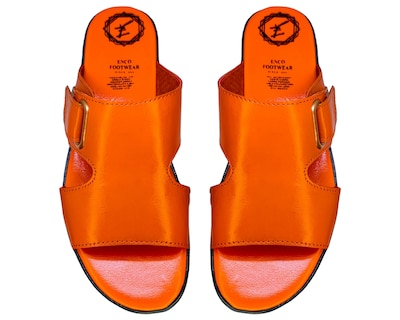 Foto 8 | Foto 8 | Sandalias Enco Footwear en Piel de Cabra Naranja para Mujer